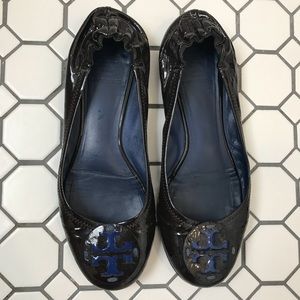 COPY - Tory Burch Reva Ballet Flats Brown Patent Size 8